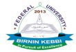 Federal University Birnin Kebbi, FUBK News