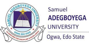 Samuel Adegboyega University (SAU) News