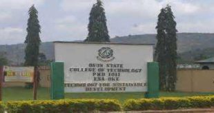 Osun State College of Technology (OSCOTECH) News